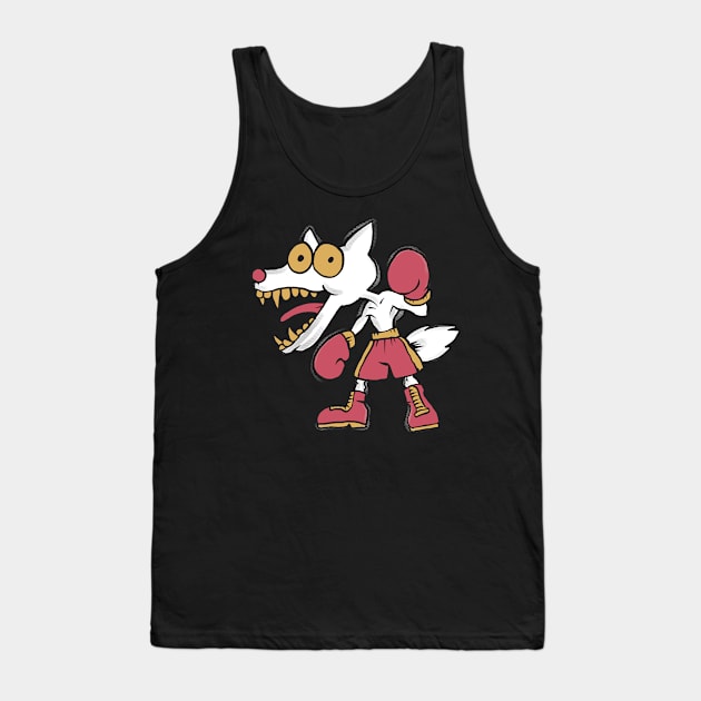 Dog boxing Tank Top by Paundra